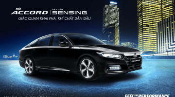 Honda Accord 2022 mới, mạnh mẽ, hiện đại, an toàn hơn với Honda Sensing