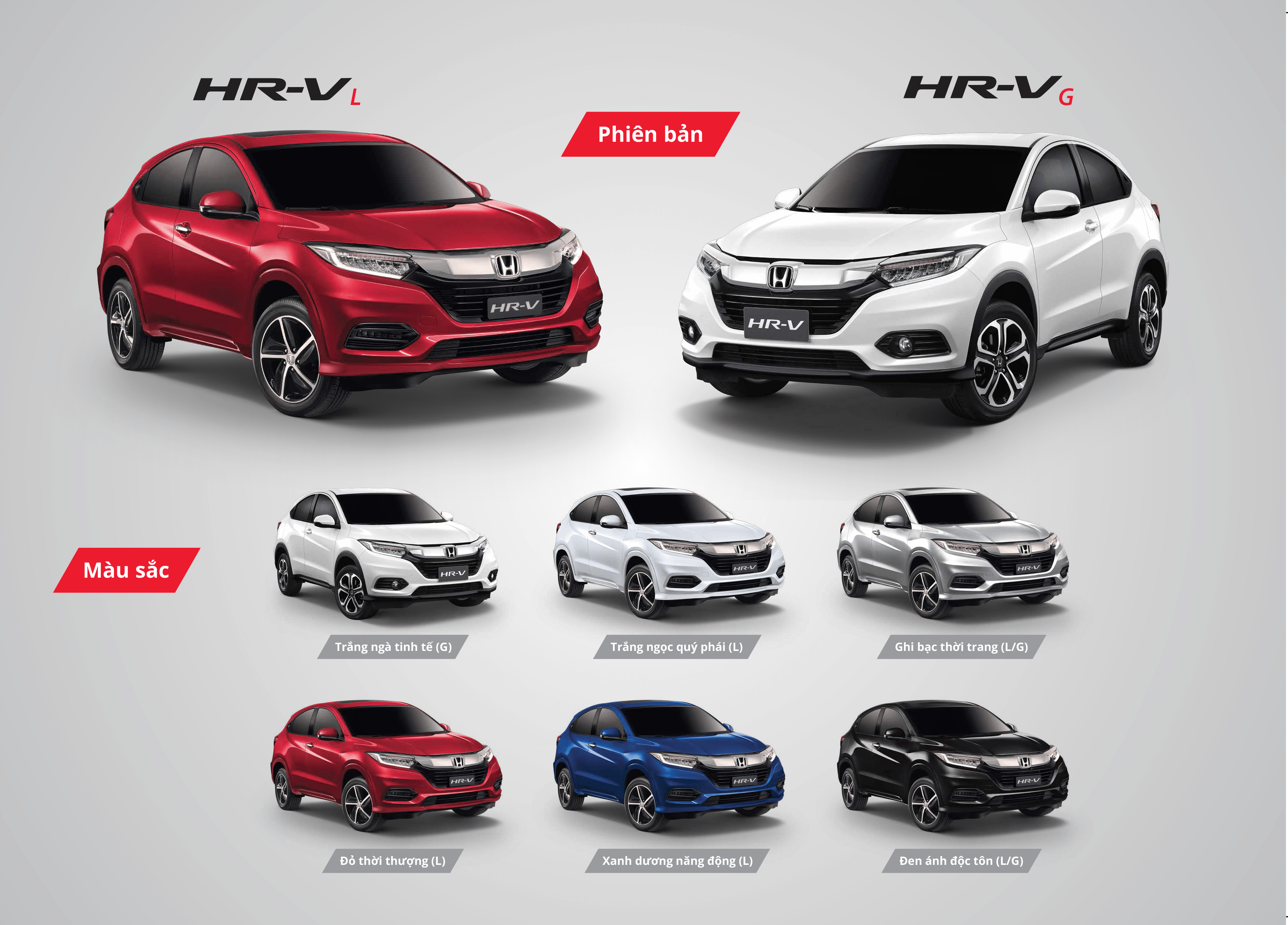 Màu sắc Honda HR-V 2020